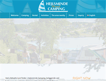 Tablet Screenshot of hejlsmindecamping.dk